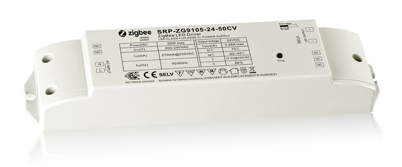 Drivdon Zigbee 50W 24V - Dimbar - Konstant Spänning