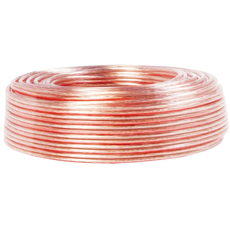 Högtalarkabel 2x0,75 100m Transparent