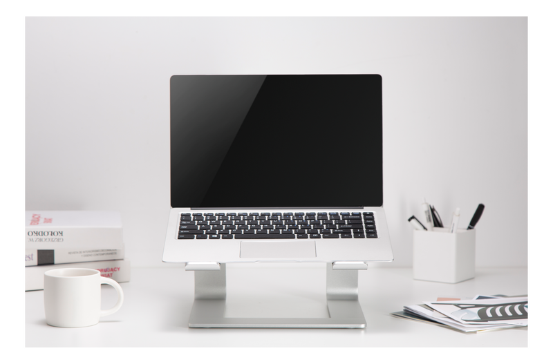 DELTACO Office, High-rise laptop riser, 5kg, aluminum.