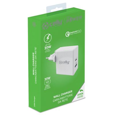 Laddare USB-C PD 30W / QC3.0