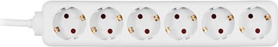 Grenuttag 3m 6xCEE 7/4 1xCEE 7/7, vit