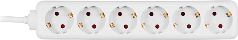 Grenuttag 3m 6xCEE 7/4 1xCEE 7/7, vit