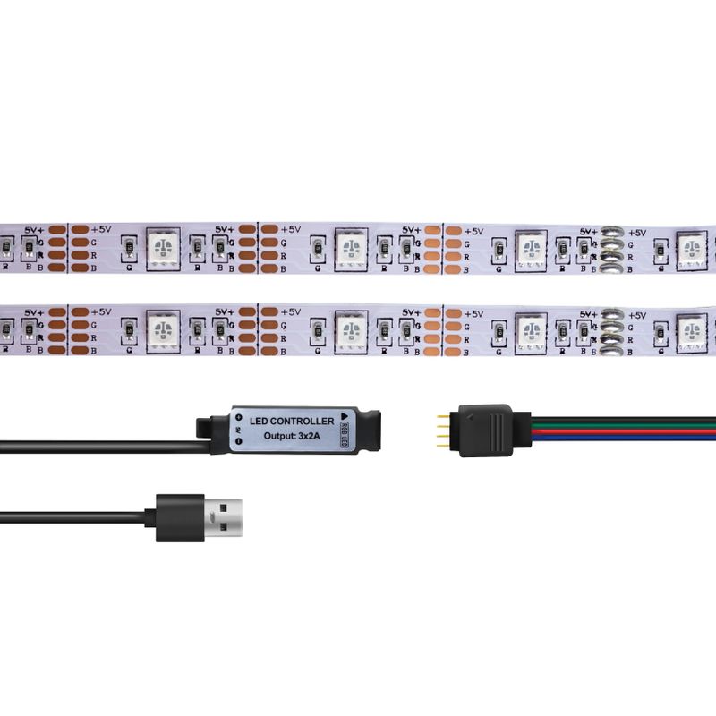 RGB LED-strip med fjärr. 3 meter