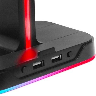 Gaming headset stand RGB 2xUSB