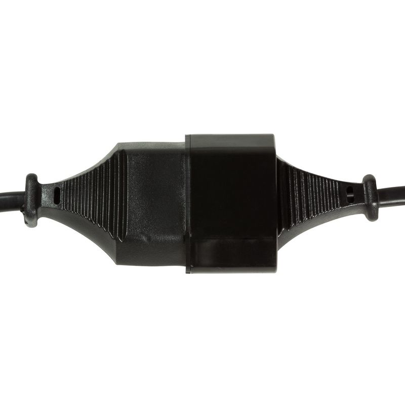 Förlängningskabel Ojordad Euro Svart 3m