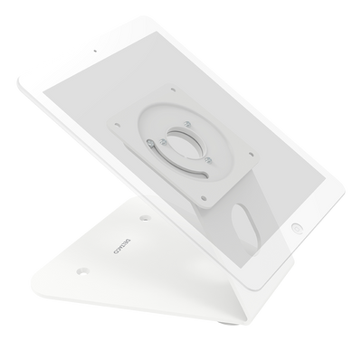 DELTACO Office Table desk stand tilted 
VESA 75x75, 100x100 
Color: White