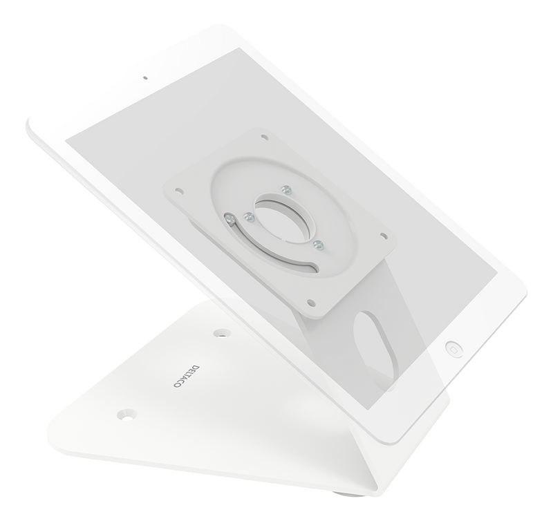 DELTACO Office Table desk stand tilted 
VESA 75x75, 100x100 
Color: White