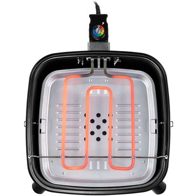 Bärbar hybridgrill 2-i-1 elektrisk eller kol