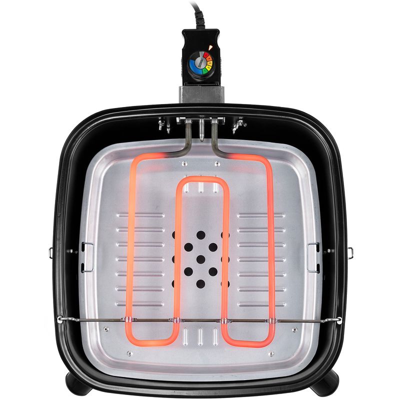 Bärbar hybridgrill 2-i-1 elektrisk eller kol