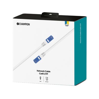 Nätverkskabel CAT6 UTP 20.0m