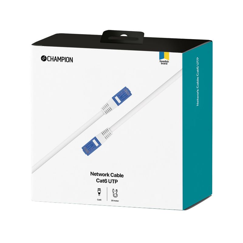 Nätverkskabel CAT6 UTP 20.0m