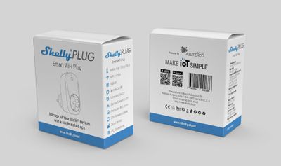 Shelly Plug WiFi - Fjärrströmbrytare med energimätning - Vit