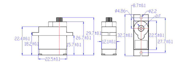 Digitalt Servo -  FT90B