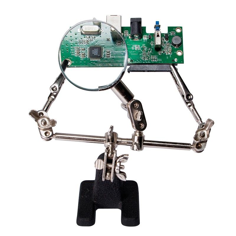 Helping hand. Crocodile arms.