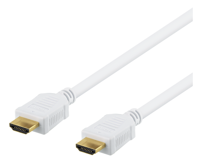High-Speed HDMI-kabel, 15m, Ethernet, 4K UHD, vit