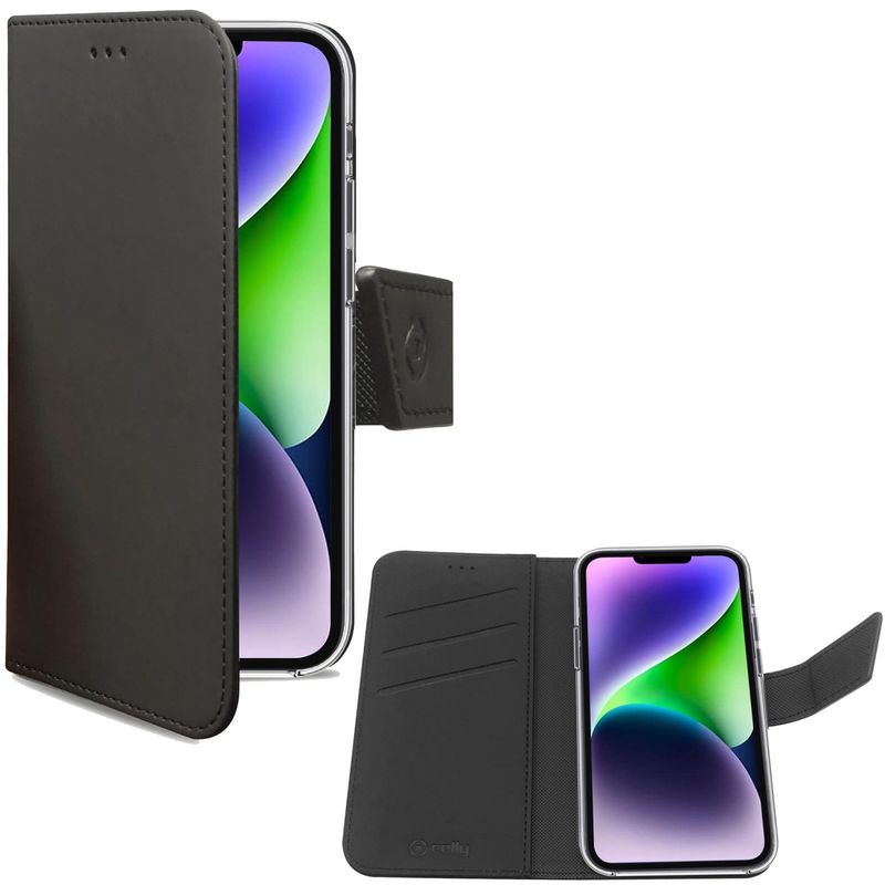 Wallet Case iPhone 14 Plus Black