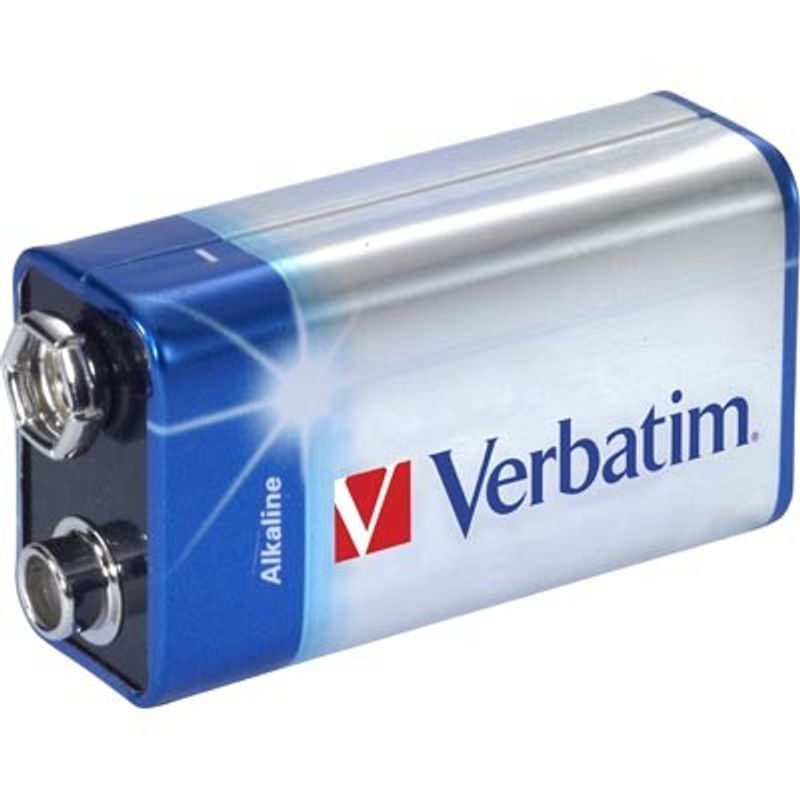 Verbatim Battery, 9V/6LR61, Alkaline, 1-pack.