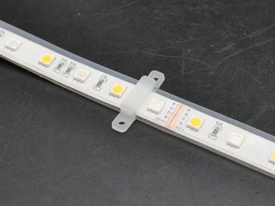 Silicone clip for LED strip with silicone tubing - 10 pack