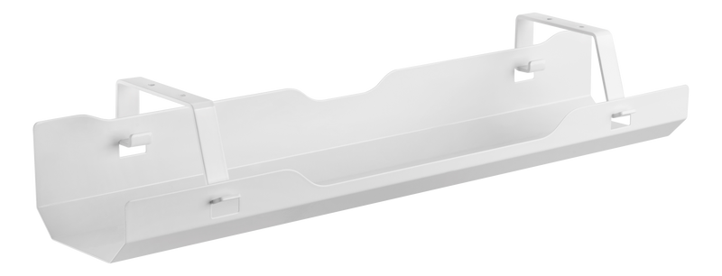 DELTACO Office, Under-desk cable management tray, steel, 600x135x108mm