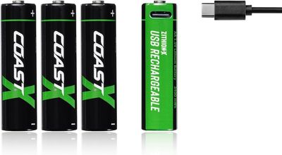 Uppladdningsbart batteri AA, 1,5V, 2400mAh, 4-pack