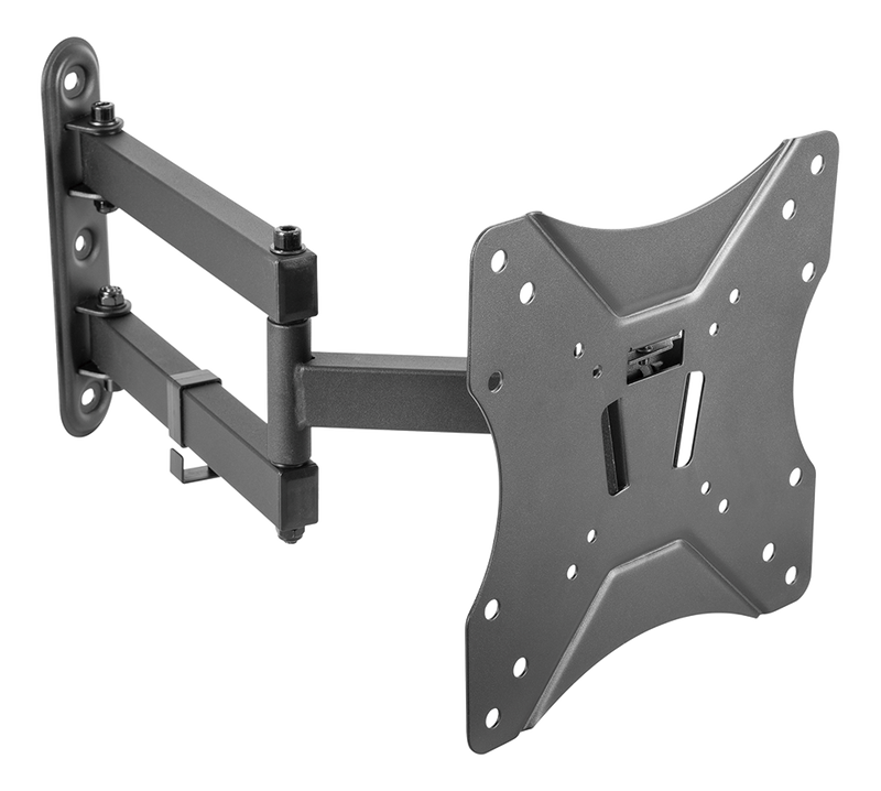 DELTACO Office, full-motion 3-way wall, 23"-42", 25kg, 75x75-200-200