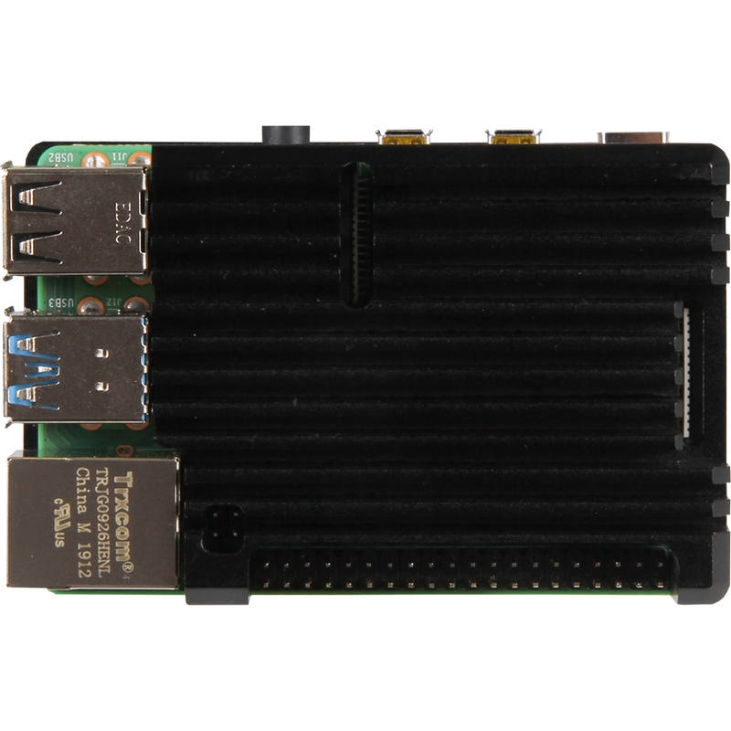 Aluminium Heatsink Case for Raspberry Pi 4 - Slim - Joy-IT
