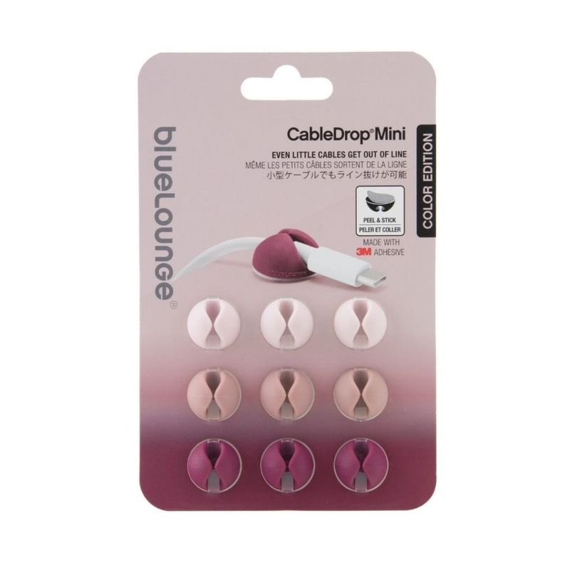 Bluelounge CableDrop Mini Ombre - 9-pack