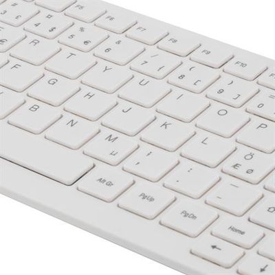Mini Keyboard with Soft-touch Keys USB. White.