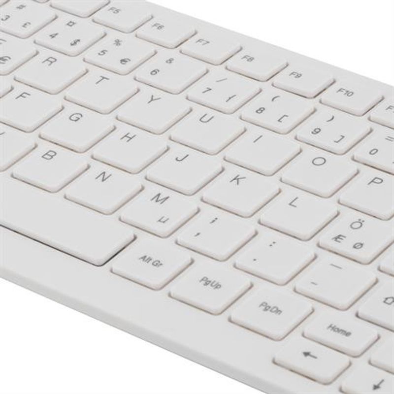 Mini Keyboard with Soft-touch Keys USB. White.