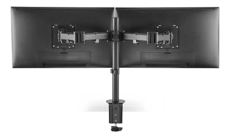DELTACO Office, Dual desk, 13"-27", 8kg, 75x75-100x100