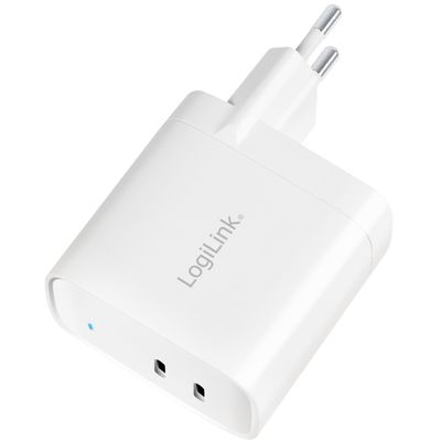 USB-laddare 2 x USB-C PD 65W GaN