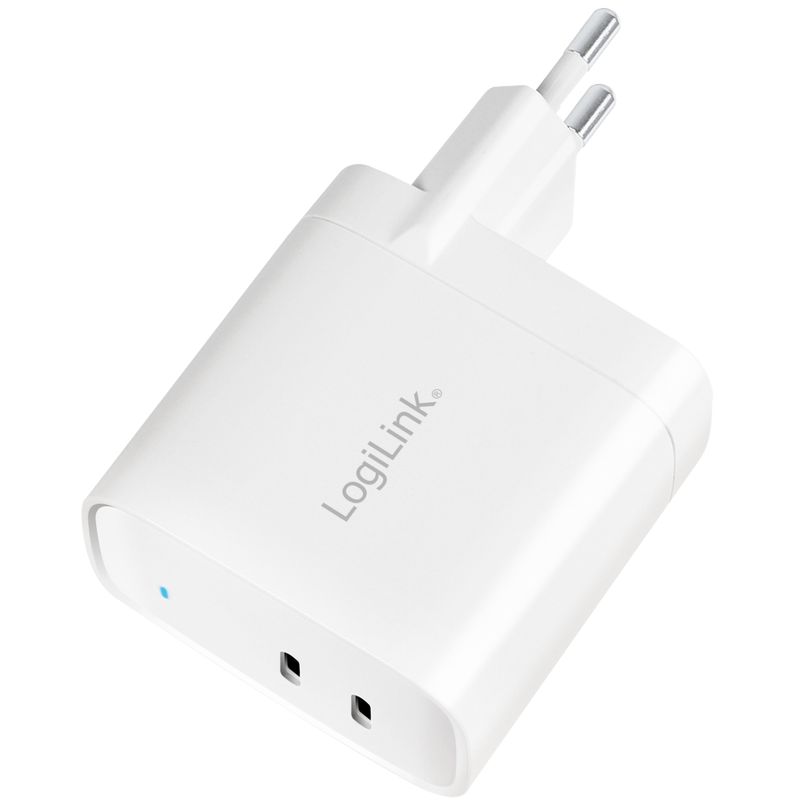 USB-laddare 2 x USB-C PD 65W GaN