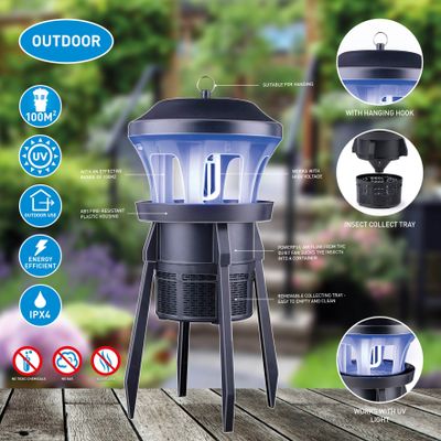 Myggfångare 9W / 230V, 100 Kvm