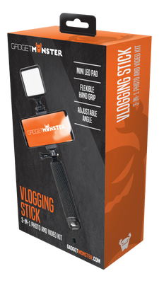 Vlogg-hållare med LED-belysning