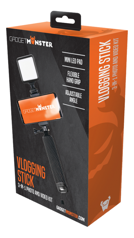 Vlogg-hållare med LED-belysning