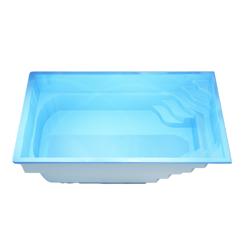 Poolpaket Glasfiberpool - 6,5x3,2m - Muskö - Med smart styrning