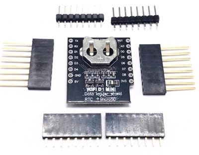 WIFI D1 mini - Data logger shield for D1 mini with RTC and MicroSD