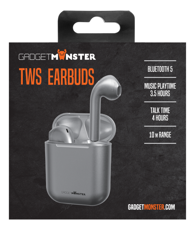 Headphones TWS Earbuds, silver