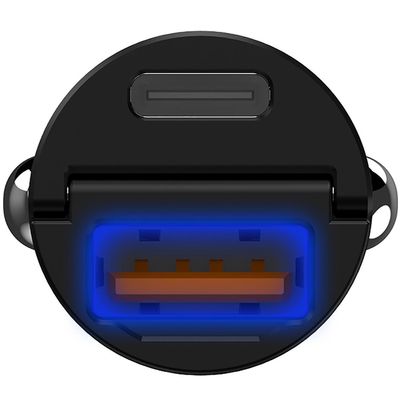 Billaddare Mini 1xUSB-C PD 1xUSB 30W