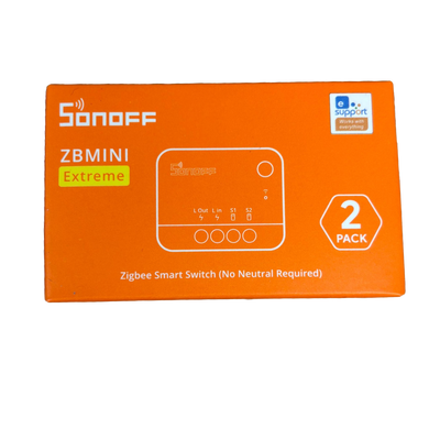 Sonoff Litet och smart inbyggnadsrelä med Zigbee 3.0 | 2-pack