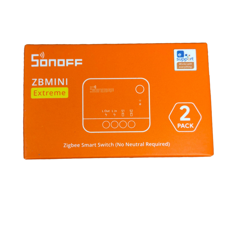 Sonoff Litet och smart inbyggnadsrelä med Zigbee 3.0 | 2-pack
