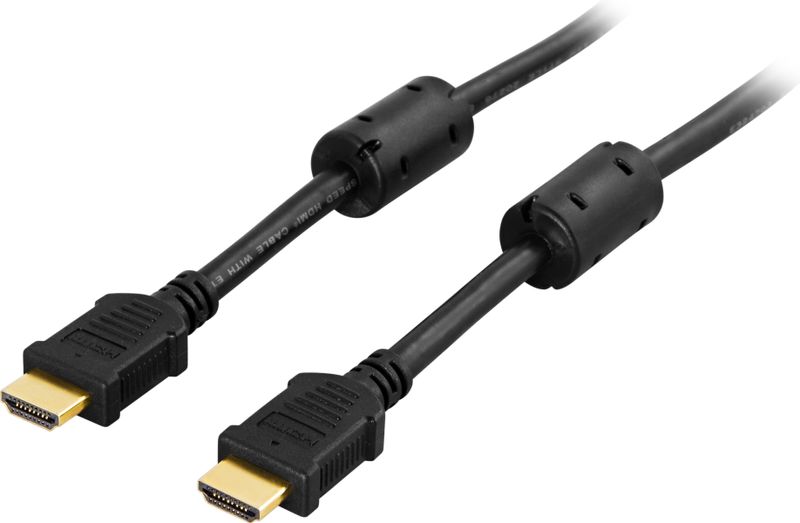 HDMI kabel, HDMI High Speed with Ethernet, 4K, 7m, svart