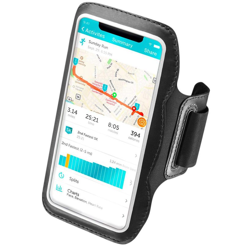 Sportarmband max 6,9" Svart