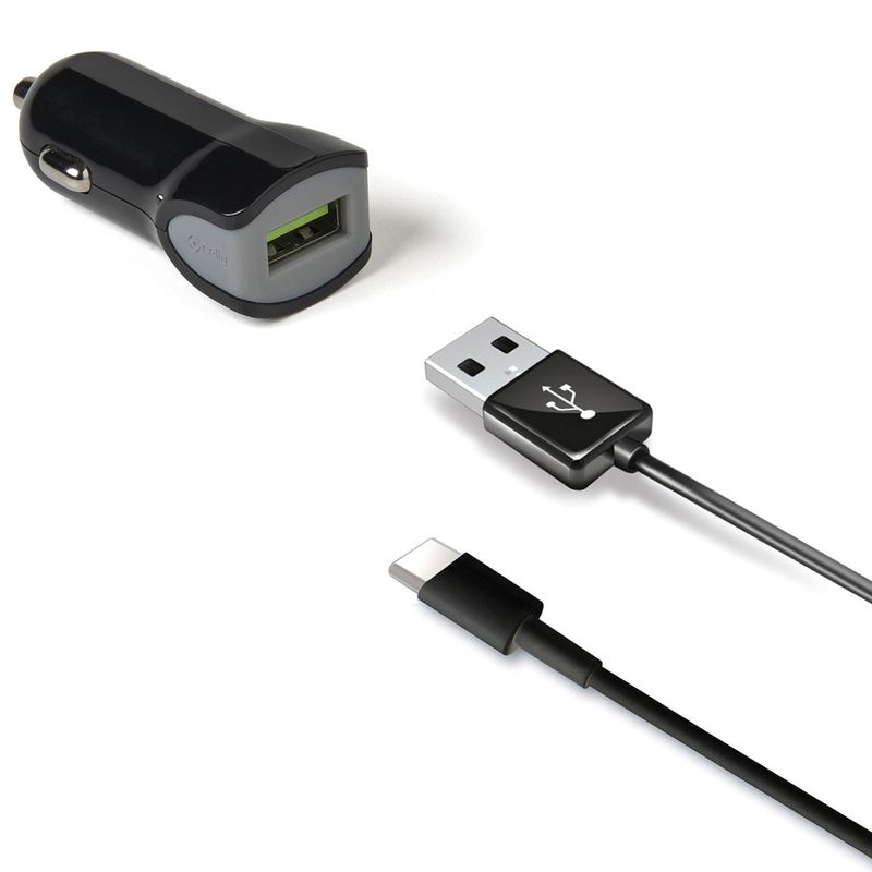 Billaddare + USB-C-kabel 2,4A 12W