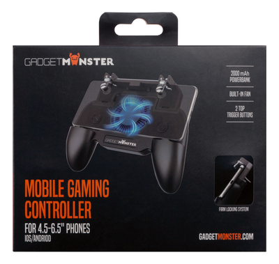 Handkontroll för 4,5-6,5" mobiler med 2000 mAh Powerbank