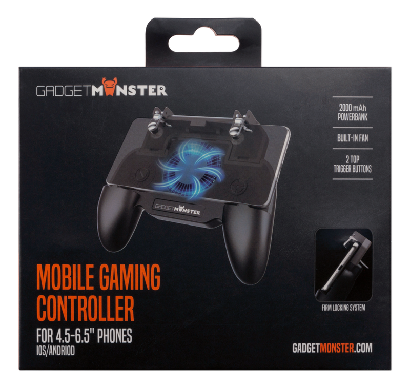 Handkontroll för 4,5-6,5" mobiler med 2000 mAh Powerbank