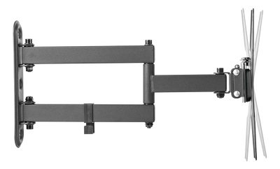 DELTACO Office, full-motion 3-way wall, 23"-42", 25kg, 75x75-200-200