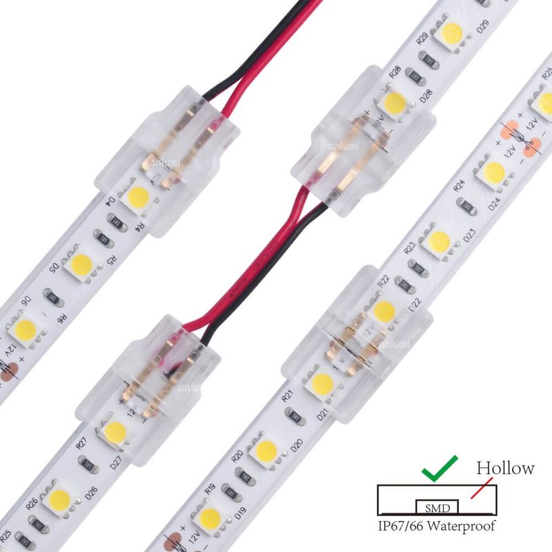 LED-skarv 10mm - 2-Pin - IP67 - Hippo-M