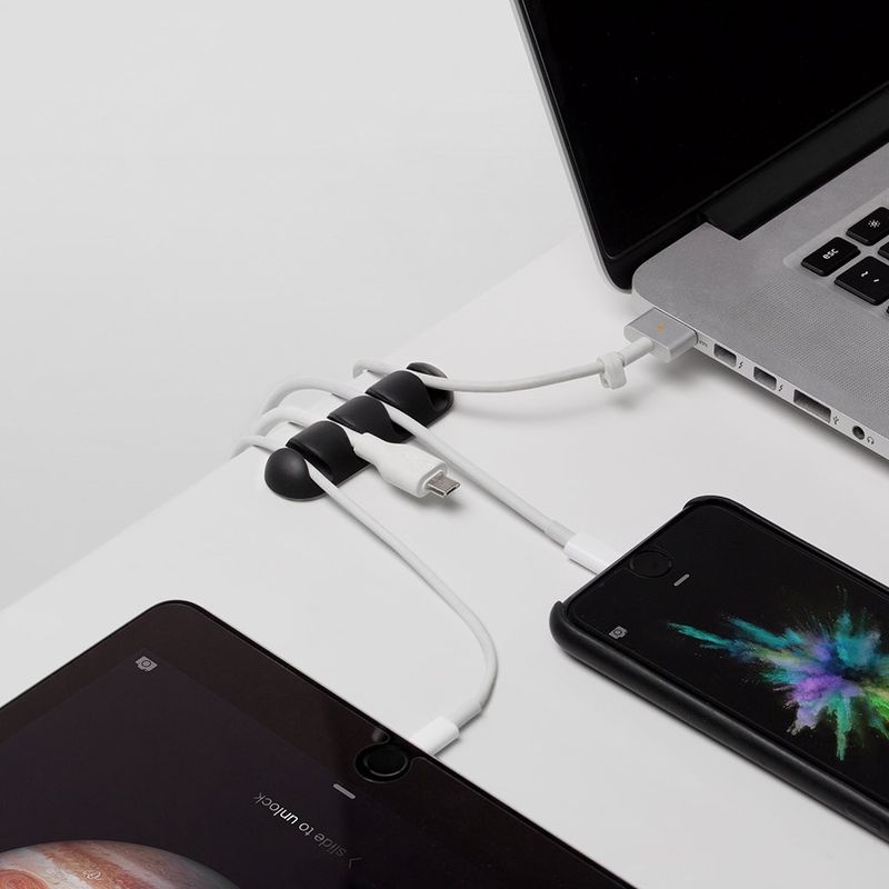 Bluelounge CableDrop Multi - Självhäftande hållare för sladdar 2-pack