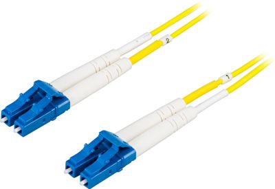DELTACO Fiberkablage LC - LC, duplex, singlemode OS2, 1,5m
